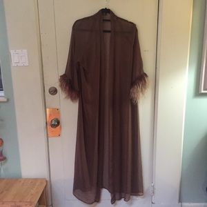 Rust Feather Queen Duster